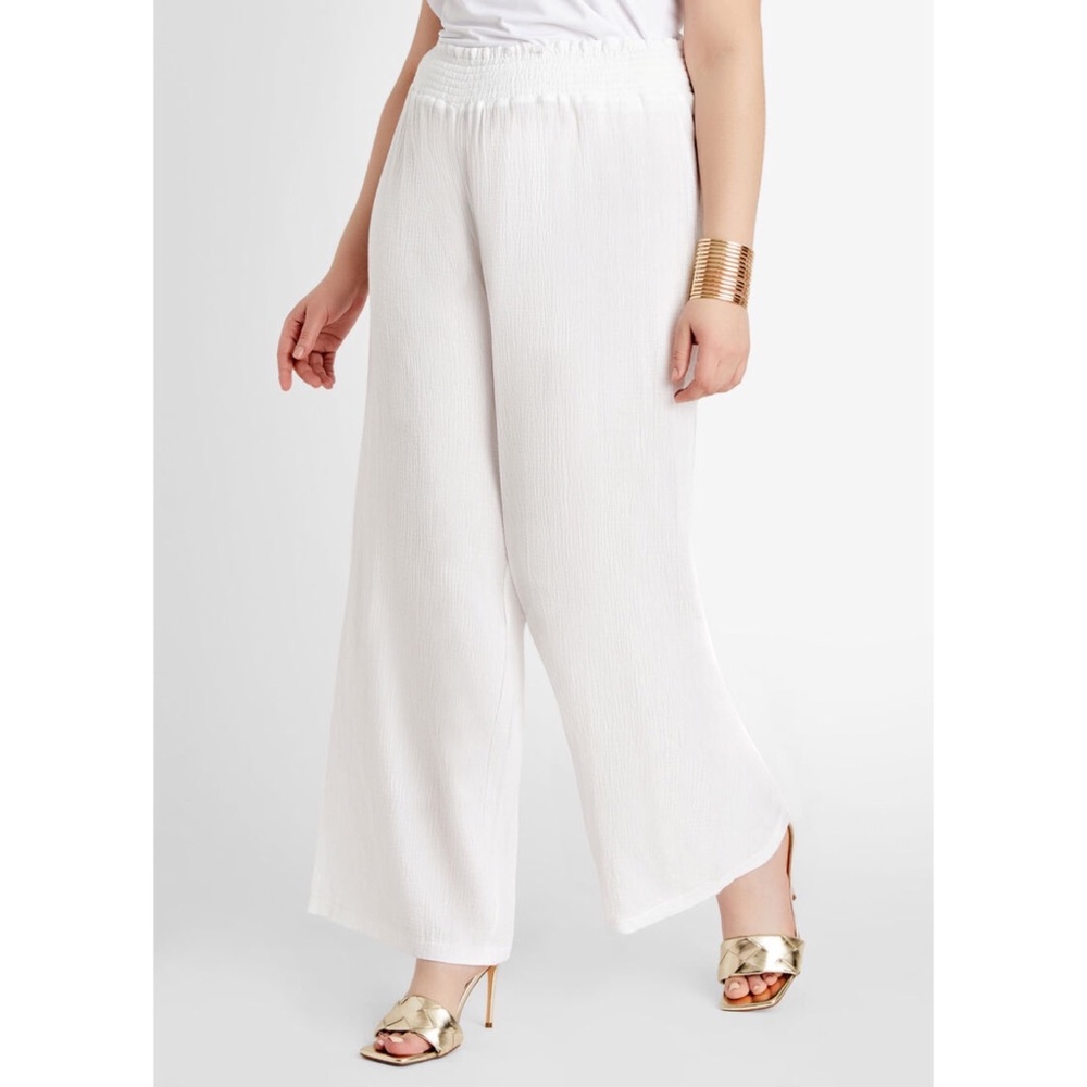 O’Neil Gauze White Flare Beach Pants size Large
